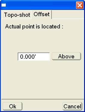 On the Offset tab, enter actual location where the collected shot is located, then press Ok (Figure 4-7).