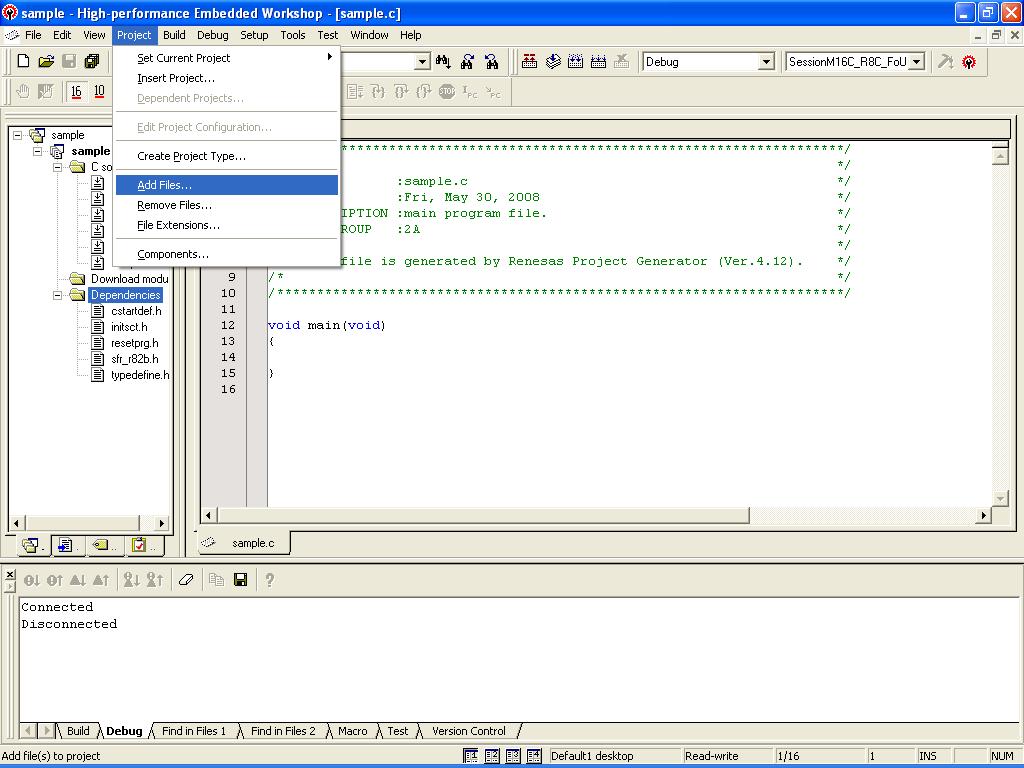 5.3. User program download area As shown in Figures 4 and 5, a monitor program uses a part of RAM or flash memory when using the R8C UART debugger.