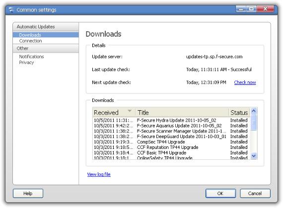 On the Downloads table, you can check the corresponding engine name and the version of its latest update.
