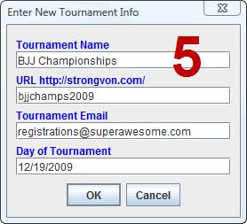 Editing a Tournament 2. Click on one the templates available to load a pre-existing configuration for a tournament. The selected template will be outlined in blue. 3. Click on the Select button.