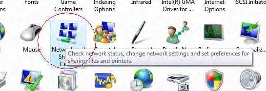Click Manage network connections