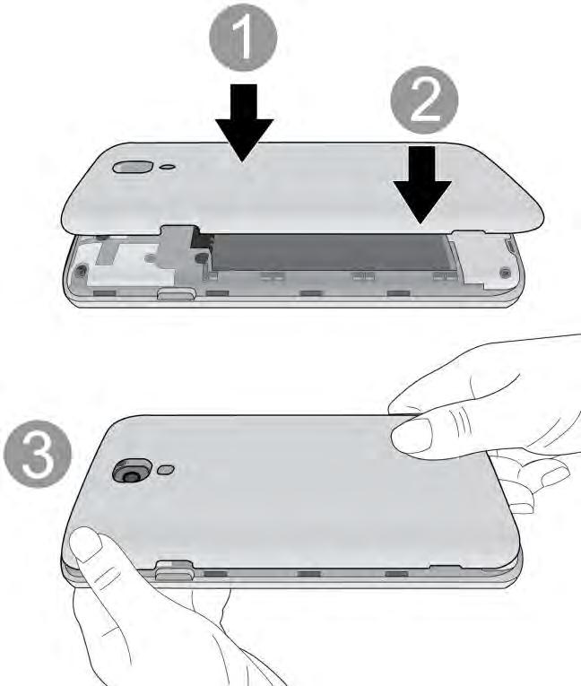 3. Replace the battery compartment cover, making sure all the tabs are secure and there are no gaps around the cover.