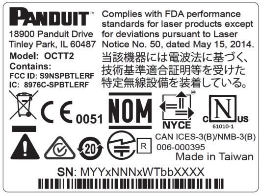 Compliance symbols Complies with IEC 60825-1 Ed. 3 (2014). Complies with FDA performance standards for laser products except for deviations pursuant to Laser Notice No. 50, dated May 15, 2014.