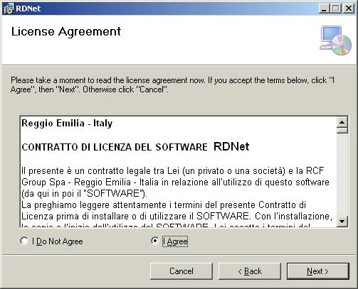 Read the license agreement. Click 'I Agree' to accept and proceed with the software installation.