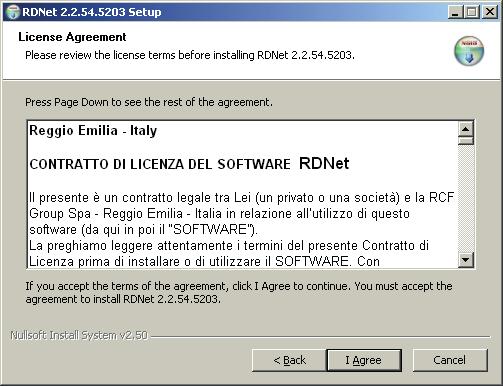 ENGLISH RDNET SOFTWARE INSTALLATION Minimum requirement: a PC with either Microsoft Windows Vista or 7 (or later) operating system, having an available USB port.