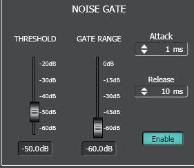 USE EXAMPLE: 1. Set THRESHOLD to 45 db. 2. Adjust the TARGET fader to fix the optimal average level of the signal (e.g. 20 db). ENGLISH 3. Set the intervention TIME to 60 seconds. 4. Set RATIO (e.g. 2:1).