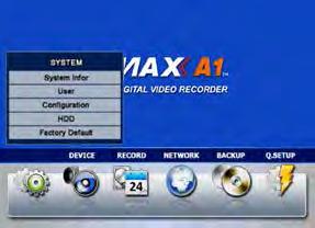 User s Manual 30 4 SETTING General settings structure consists of System,