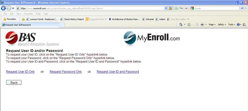 This will take you to the MyEnroll secure site.
