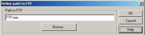 program. Use this dialog box to specify the path to the Telnet application.