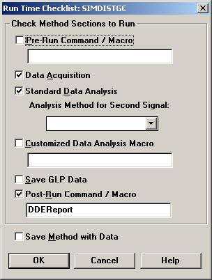 Automated SimDis Operation Figure 43 Setup for SimDis post-run processing Other items above the Post-Run Command / Macro
