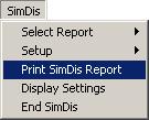 Automated SimDis Operation Print SimDis Report Immediately prints a SimDis report of the type chosen in Select Report: NOTE Data files must be