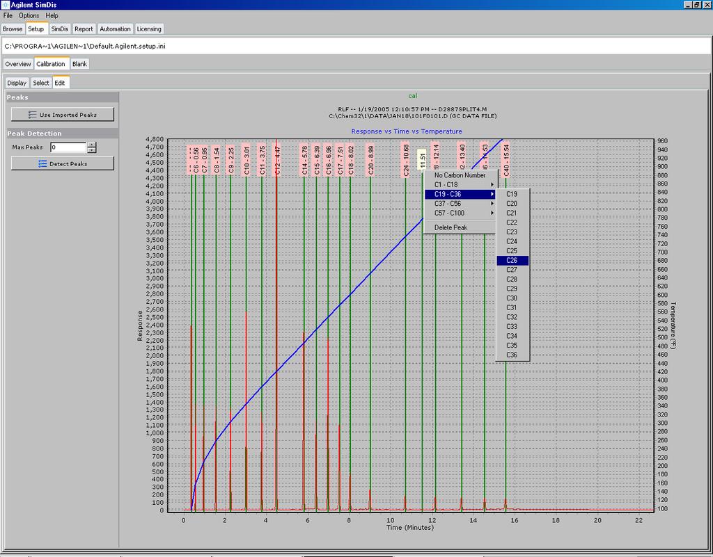 SimDis Data Analysis Tutorial 4 Assign a carbon number to this added component as described previously.