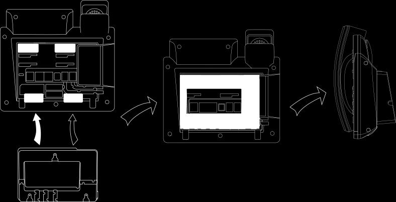 User Guide for the SIP-T41P IP Phone Wall Mount Method (Optional) The wall mount bracket should be purchased separately.