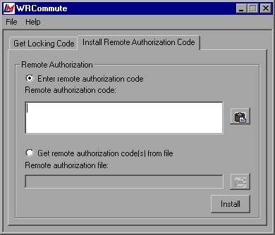Working with WinRunner Licenses 8 Send the commuter license to the remote user in one of the following ways: Click the Save button to save the locking code in a file.