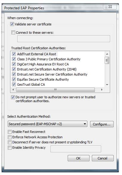 4/5 Check AddTrust External CA Root (the rest can stay blank) Don t see the AddTrust certificate on your list?