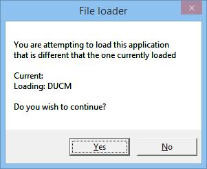 another custom application loaded. Simply select Yes to proceed.