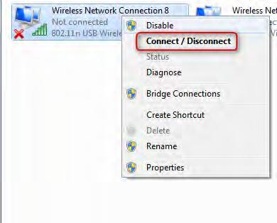 5) Select a desired wireless connection and
