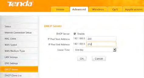 3.9 DHCP Client List DHCP Client List displays information of devices that have obtained IP addresses from the device s DHCP Server.