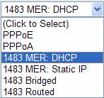 the country, you can select Others Select the WAN connection type. You can select from the drop-down list. Protocol Connection Type VPI/VCI You can select LLC or VC-Mux.