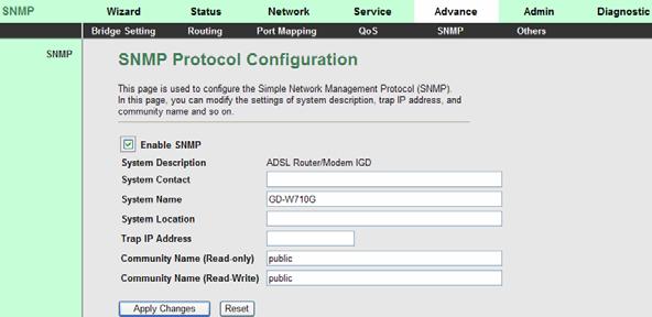 The following table describes the parameters of this page: Field Select it to enable SNMP function. You need to Enable SNMP enable SNMP, then you can configure the parameters of this page.