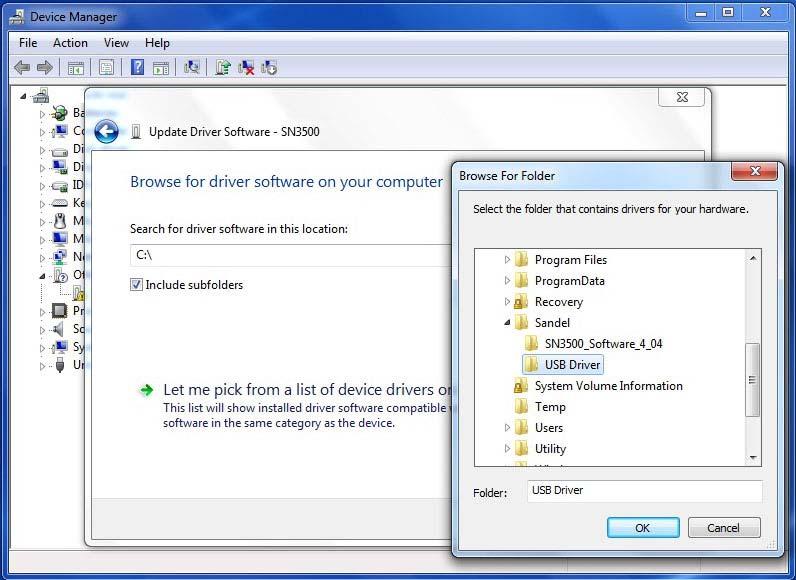 7. The Browse for driver software on your computer will be shown. Click on Browse. 8.