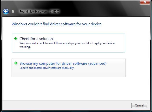 A message Windows couldn t find driver software for your device will appear.