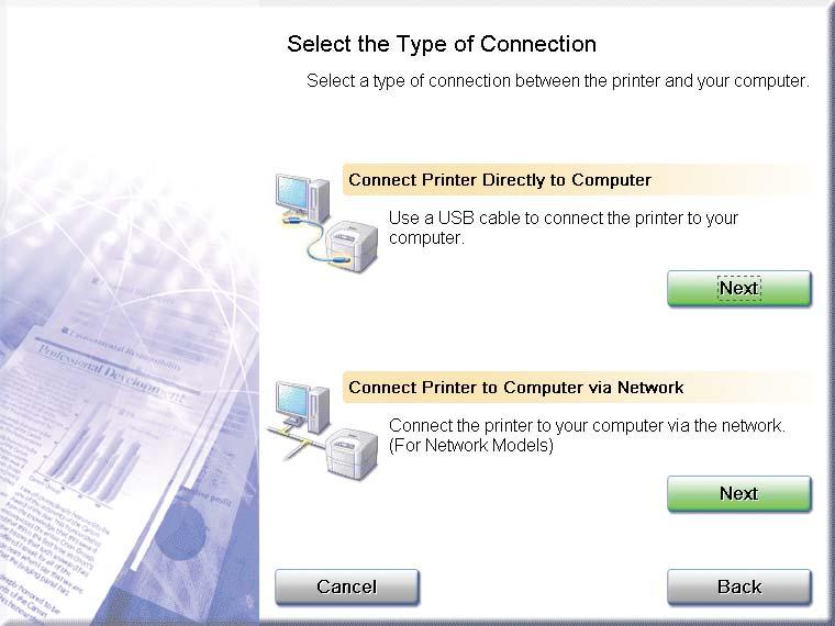 Connecting the Machine to a Network. Connect a Category 5 rated (Cat 5) twisted-pair LAN cable to the 10Base-T/100Base-TX port on the back of the machine.