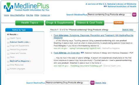 Allergies On the Allergies page, you can see a list of your allergies, the date noted, and reactions for each allergy.