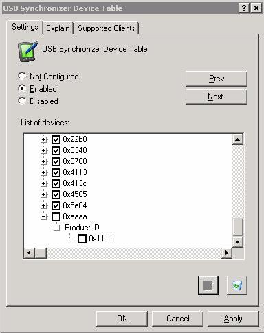 Press the Add Device button to add a new PDA device to the list. 3. The Add Device window appears. 4.