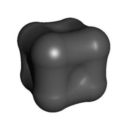 Morse Theory for Implicit Surface Modeling 3 Fig. 1. A ray-traced implicit surface composed of the union of eight spheres (left) and the blended union of eight spheres (right).