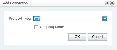 2.3.2 Adding an FTP Connection 1. On the tab bar, click the Add Connection button.