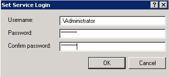 Type the Administrator account and click