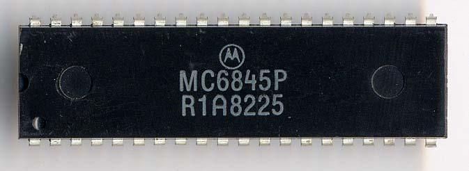 Chapter 12 Motorola 6845 and Motorola 6847 Motorola 6845 Motorola 6845 CRT controller The Motorola 6845 (commonly MC6845) is a video address generator first introduced by Motorola and used among
