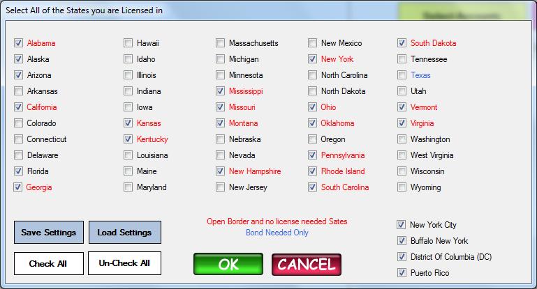 State Licensing Tool The state licensing tool is a programmable scanner that can detect accounts that are in states that you are not licensed in.