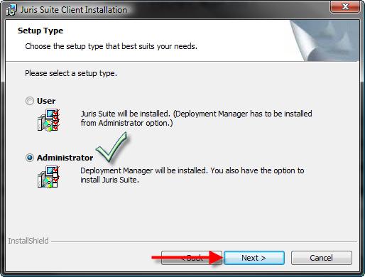 7. Click the Next button. If you only want the Deployment Manager click the Next button.