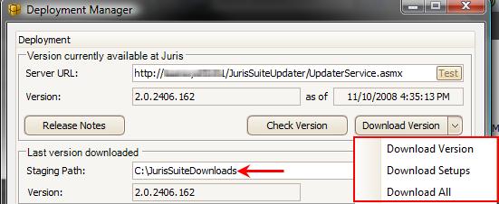 You will need to remember the location of the files for the initial server installation. The location will be used for comparison next time a new version comes out. See Figure 27.