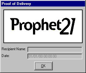 3 PROOF OF DELIVERY PERSONAL DIGITAL ASSISTANT GUIDE Viewing the Captured Signature After the captured signature is uploaded, you can view it in Prophet 21.