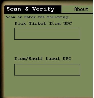 5 PDA SCAN AND VERIFY This feature allows your personal digital assistant to be converted into a scanning device that can improve