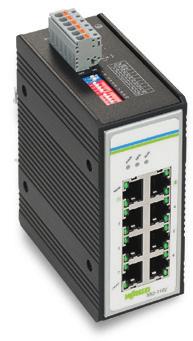 Temperature range: Configuration via DIP switches Alarm Contact Monitor power supplies ETHERNET port monitoring Signaling via