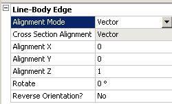 ) as alignment reference The vector method uses input according to X, Y, Z coordinate directions For either method a rotation angle can be input and/or the orientation