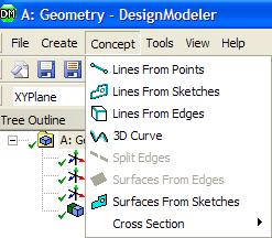 Creating Line Bodies (1) Lines From Points [Main Menu] Concept Lines From Points Points can be any 2D sketch points, 3D model vertices or Point Feature (PF) points.
