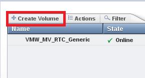 In order to create a new compressed volume, log in to the Storwize V7000 management GUI, select Volumes and then click
