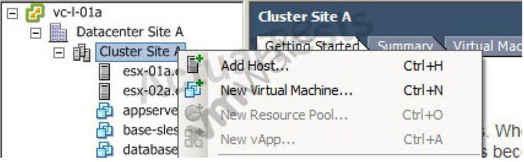 QUESTION 13 13 What action should the vsphere administrator take to allow for a new vapp to be created in the cluster? A. Enable Distributed Resource Scheduling on the cluster B.