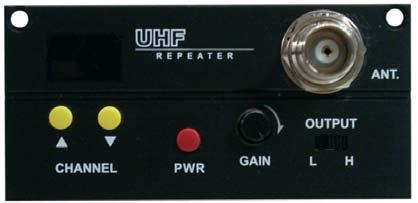 UHF TRANSMITTER RP-6016M Technical specifications of transmitter RP-6016M UHF 16 frequencies, True Diversity, with Pilotone 1. Power switch (ON/OFF) 2. Antenna socket (TNC) 3. Channel 4.