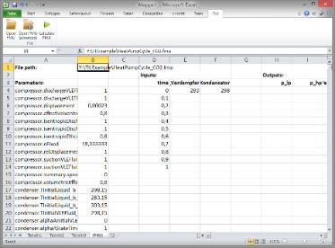 fitting DaVE SSP TISC Excel