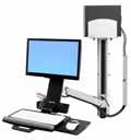 height-adjustable LCD mount, wrist rest, scanner and mouse holder, integrated keyboard tray with left/ right mouse tray, handle, VESA monitor mounting kit, cable ties StyleView Sit-Stand Combo System