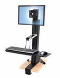 Sit-Stand Workstations & Desks Sit-stand comfort with one