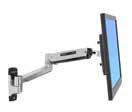 Wall Mount Arms & Systems LX Wall Mount Systems Enhances interaction between the caregiver, patient and the patient s data Ultimate flexibility of monitor and keyboard positioning 20" (51 cm) height