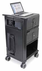 (three per bay); includes 1 USB and 2 AC outlets Brackets attach locker to wall or countertop,