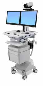 accessories are available to improve productivity Carts and power systems fully certified to UL 60601-1 StyleView Telehealth Carts Various cart configurations are available for both
